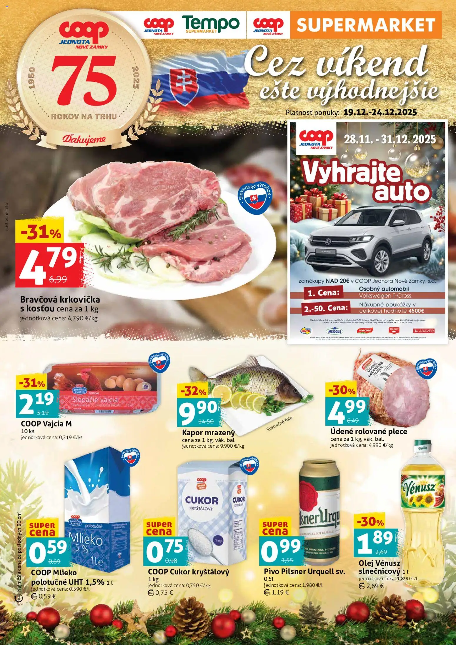 COOP Jednota cez víkend ešte výhodnejšie - strana 1- platný od 19.12.2025