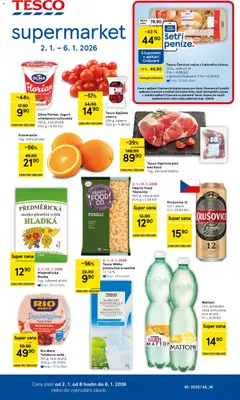 Náhled Tesco leták - Supermarket platný od 02.01.2026