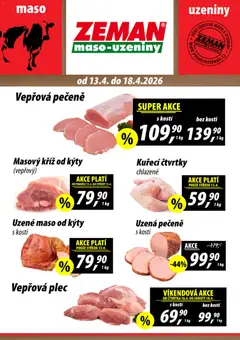 Náhled Prodejny Zeman leták platný od 13.04.2026