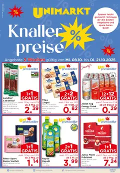 Vorschau Unimarkt Flugblatt gültig ab 08.10.2025