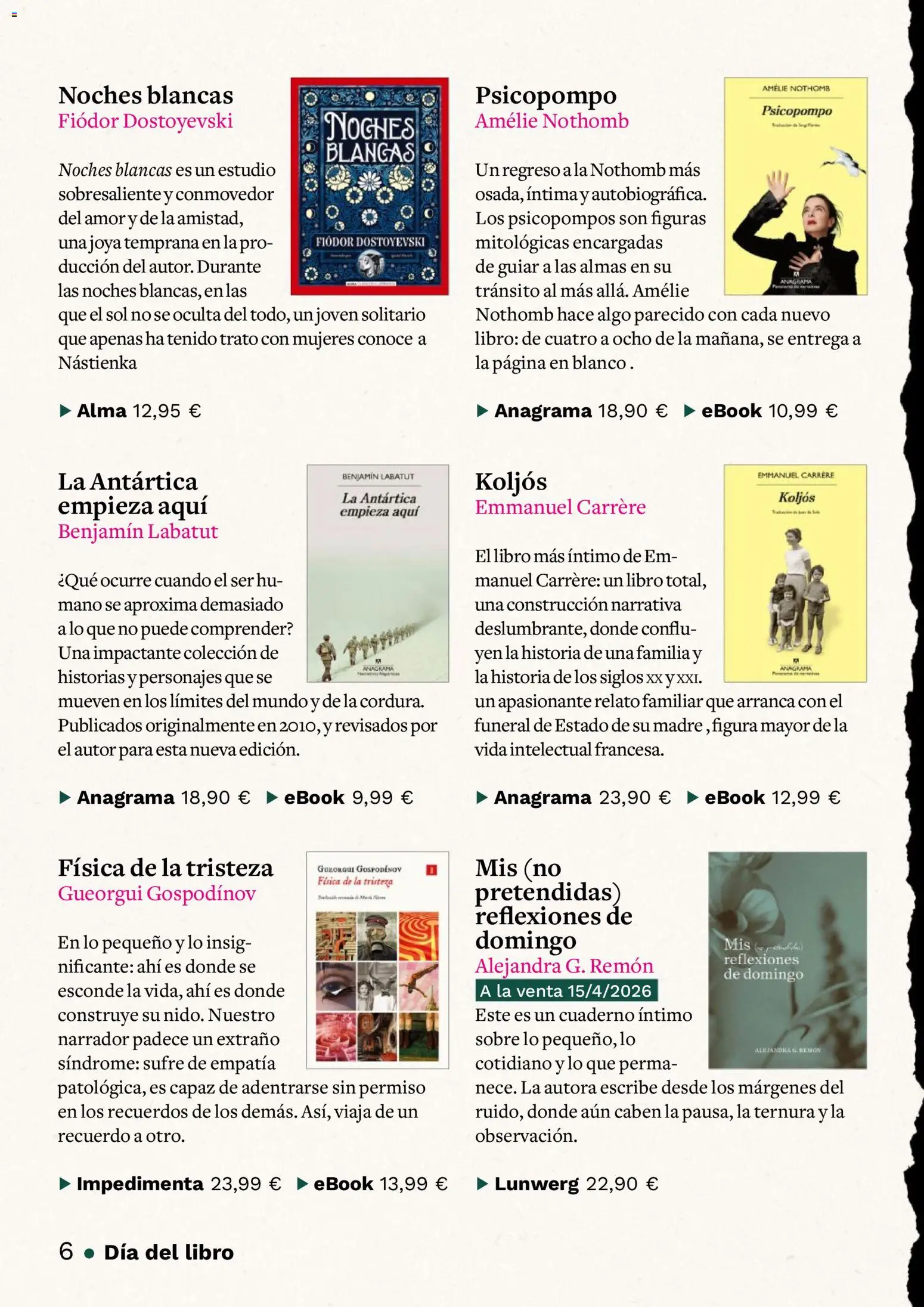 Casa del libro folleto - Página de 6 - Válido desde 01/04/2026
