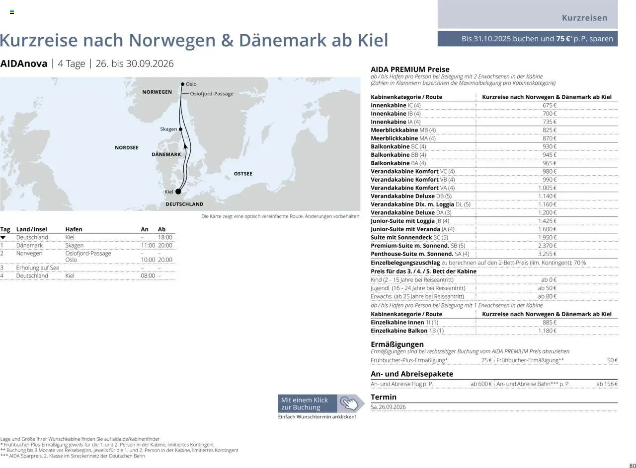 Aida Sommer 2026 - Seite 80 - gültig ab 01.03.2026