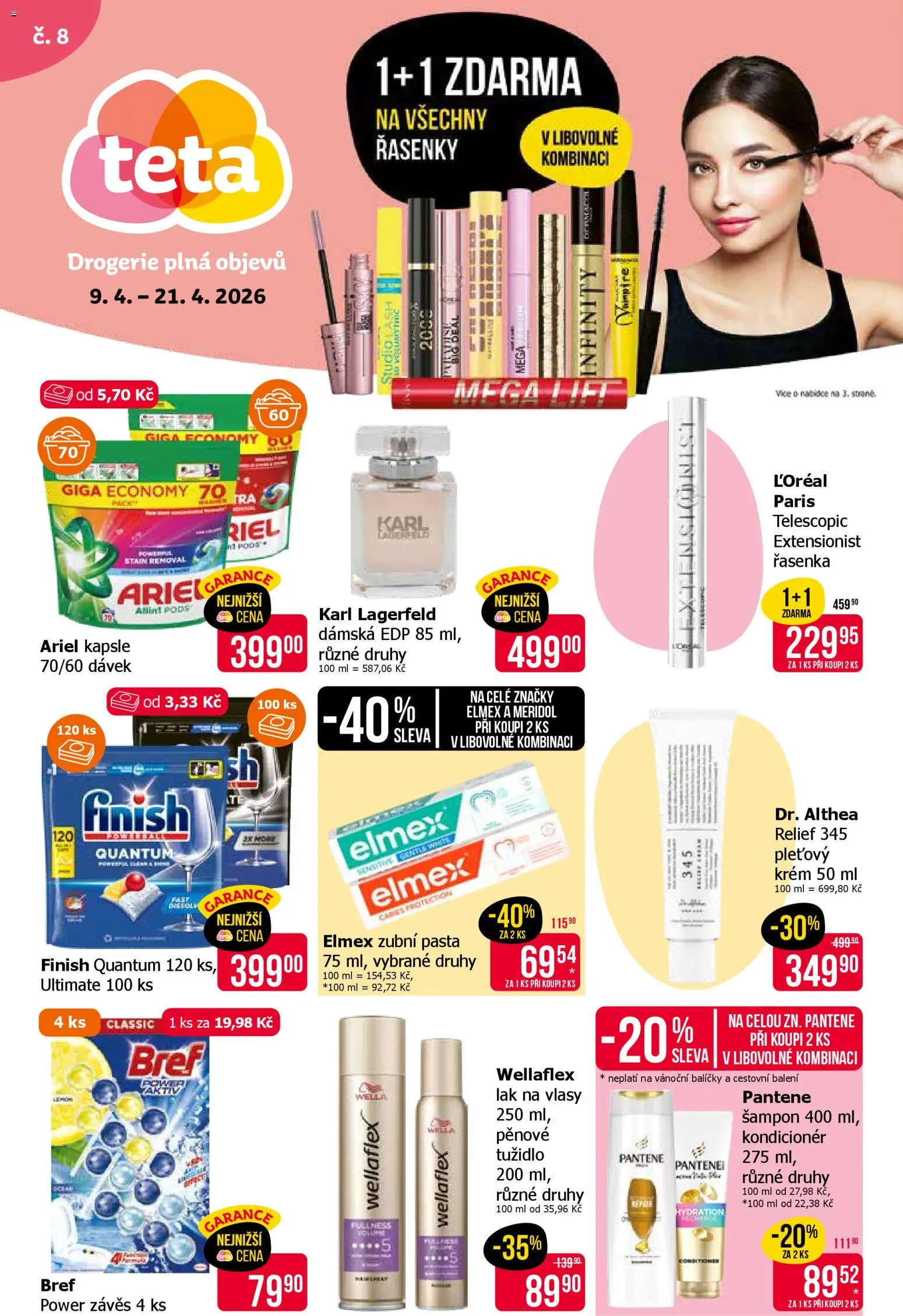 TETA Drogerie leták - strana 1- platný od 09.04.2026