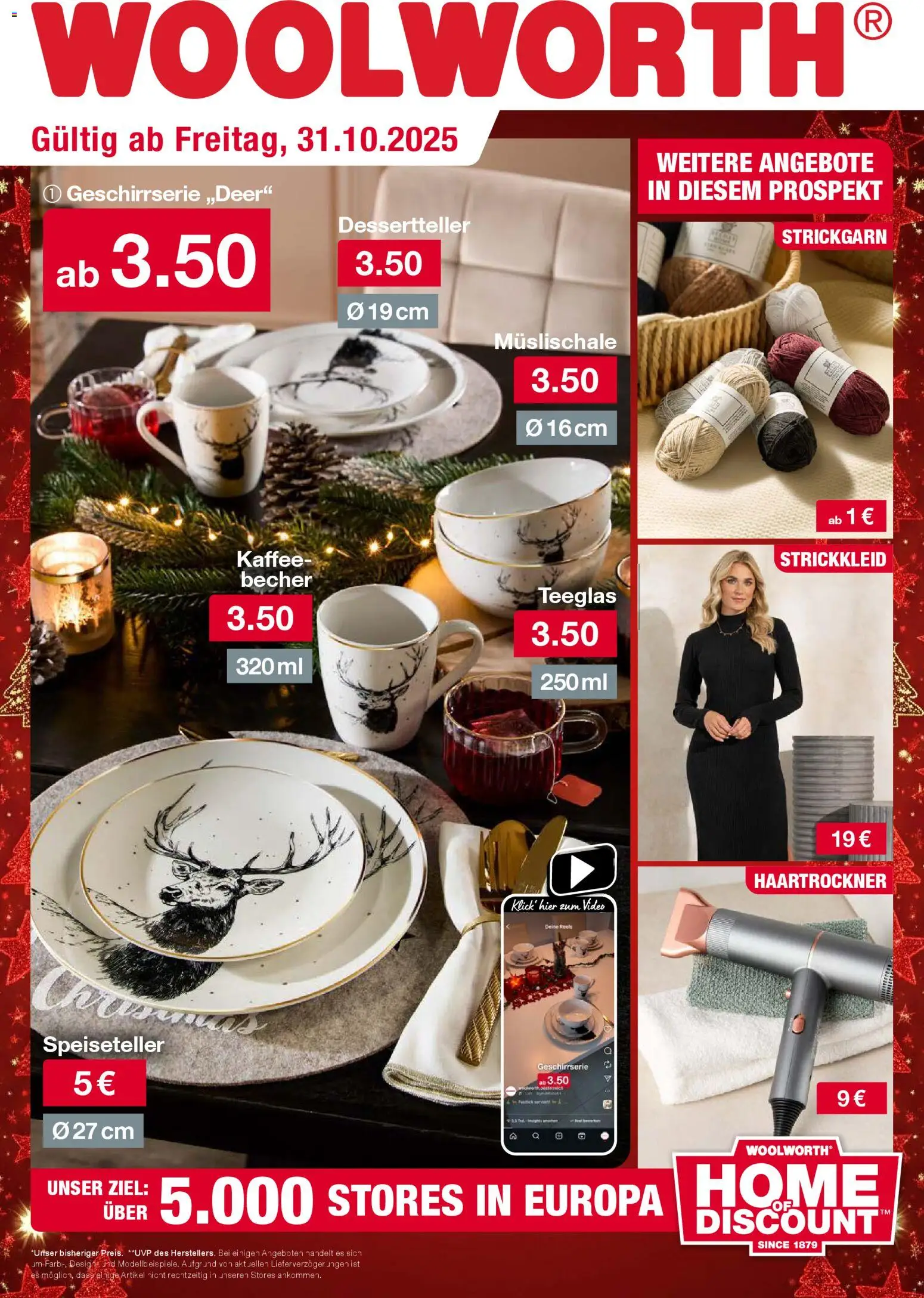 Woolworth Flugblatt - Seite 1- gültig ab 31.10.2025