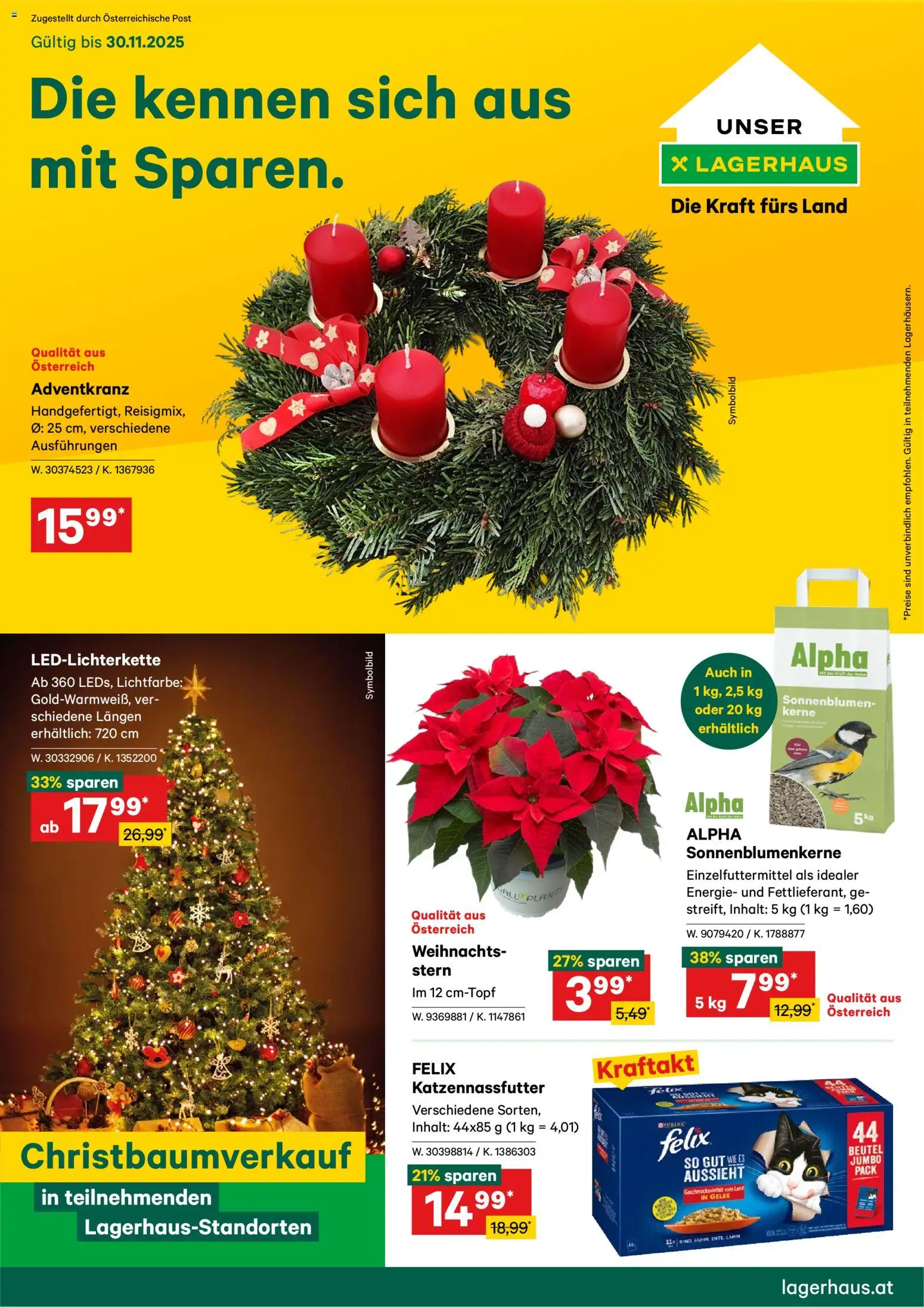 Lagerhaus Flugblatt - Seite 1- gültig ab 18.11.2025