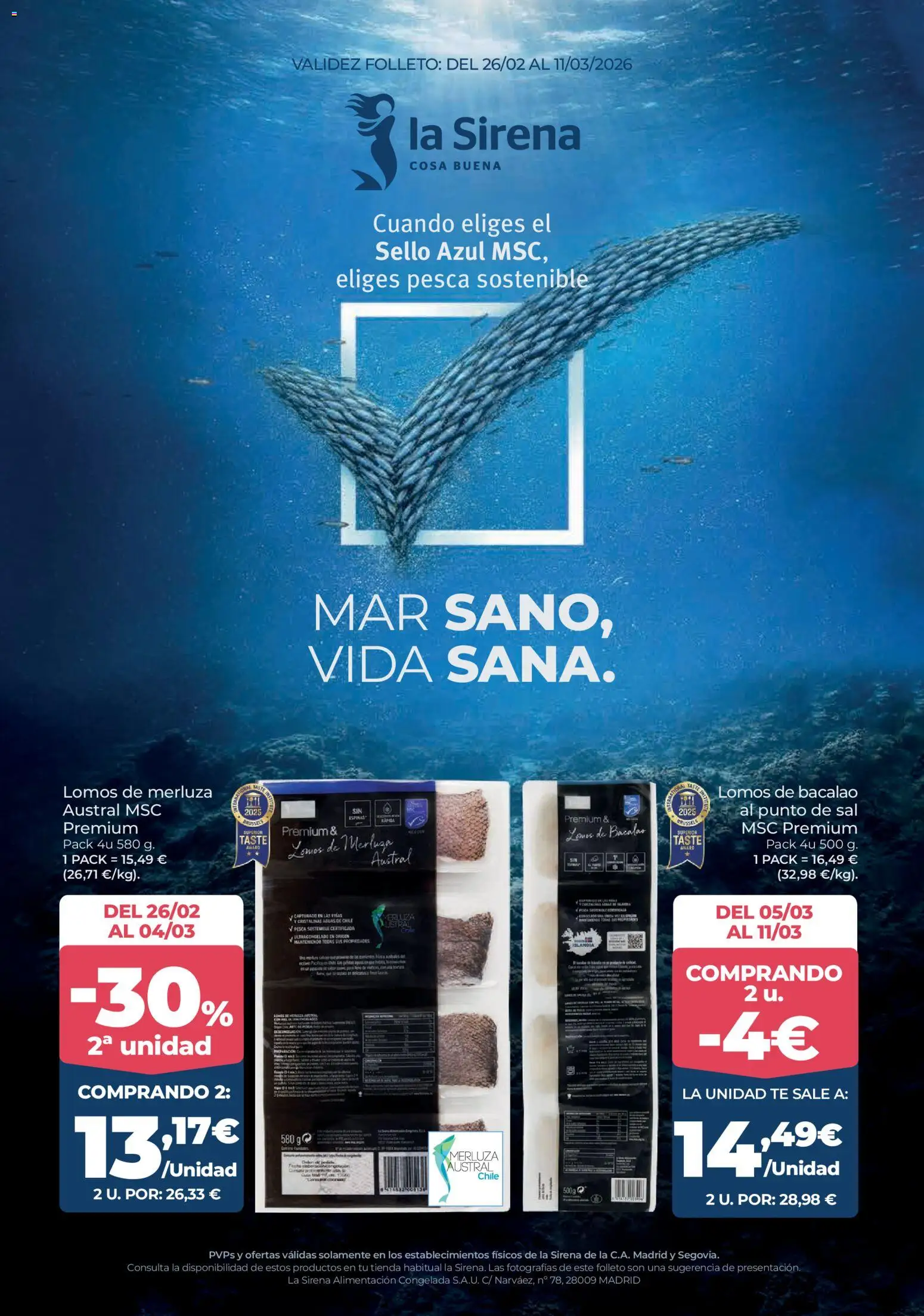 La Sirena Madrid - Página de 1 - Válido desde 26/02/2026