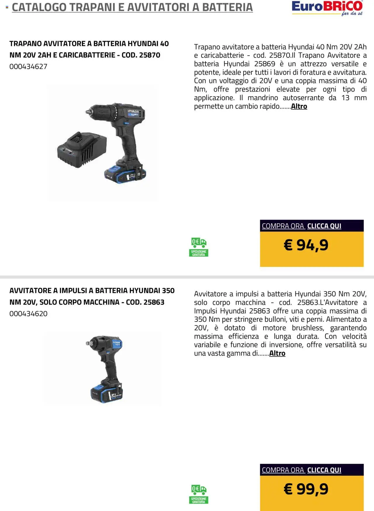 Eurobrico Trapani e Avvitatori a Batteria catalogo - pagina 15 - valido dal 23/07/2025