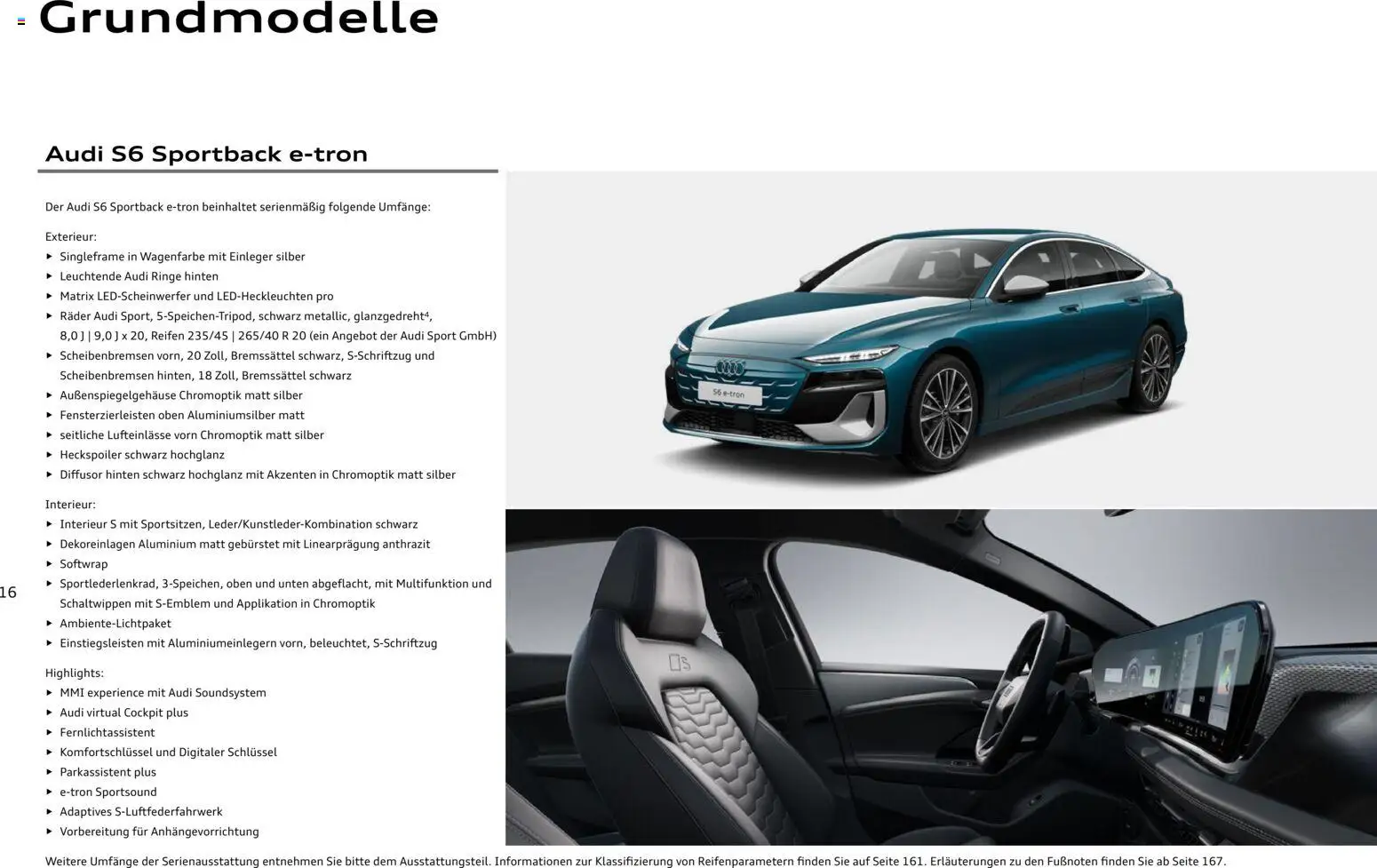 Audi  A6 e-tron - Seite 16 - gültig ab 01.10.2025