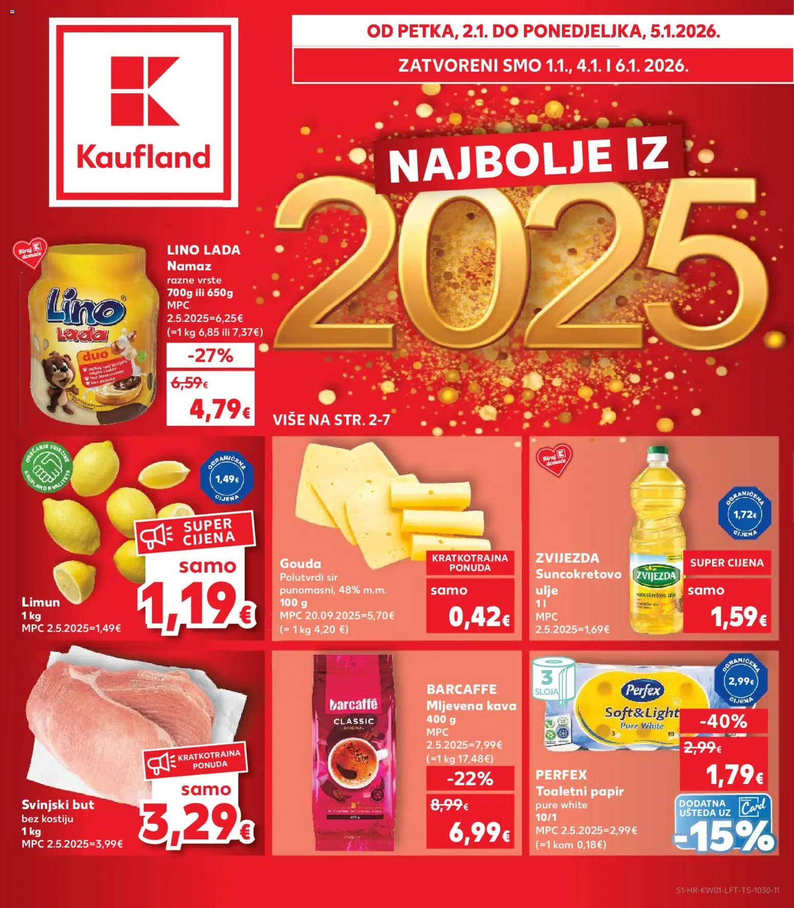 Kaufland HR Akciós újság - 1oldal - érvényes 2026.01.02.-tól