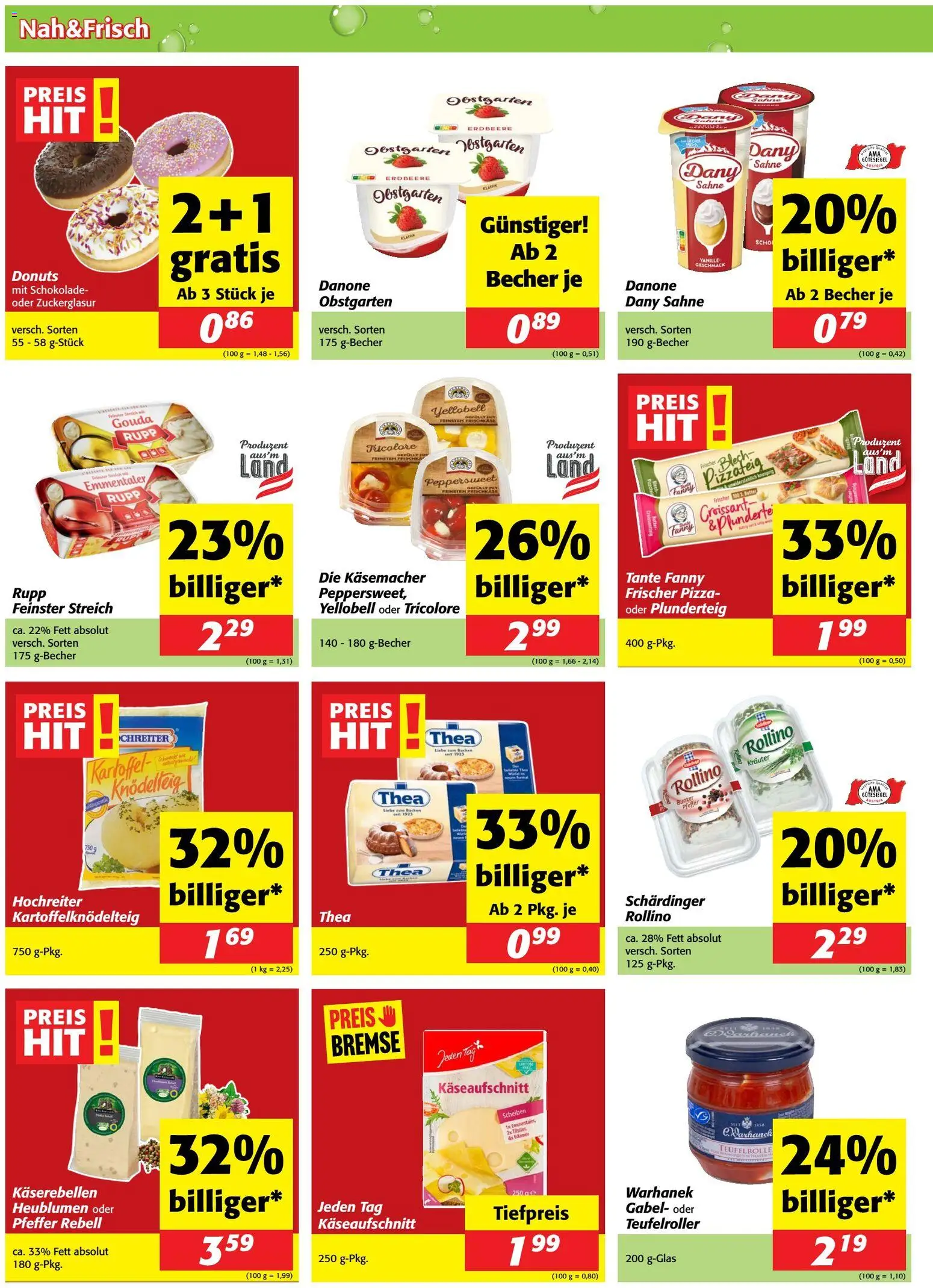 Nah und Frisch Flugblatt - page 2- valid from 01.04.2026