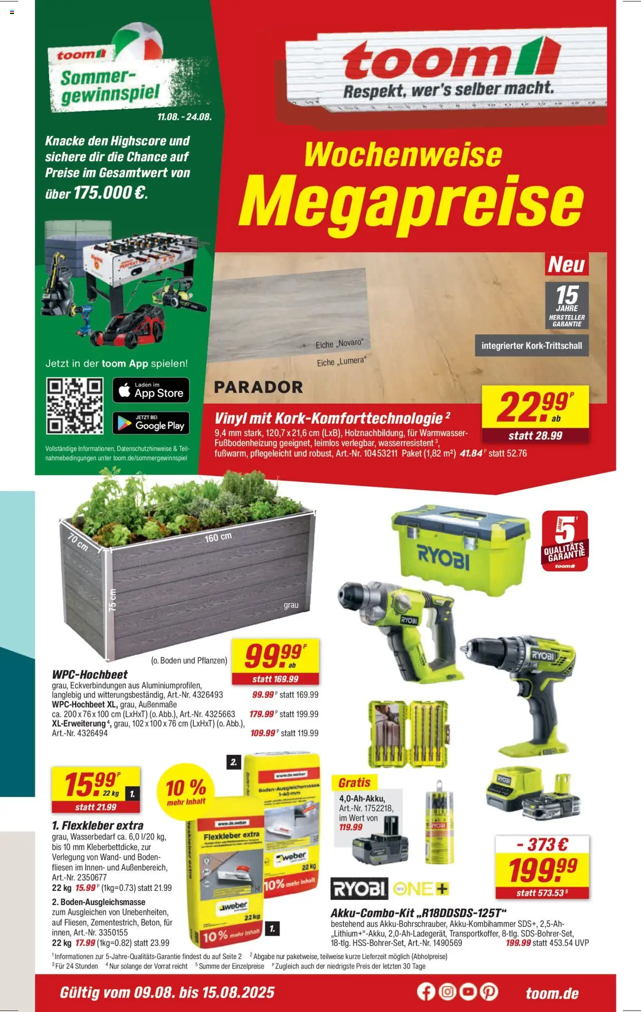 Toom Baumarkt Prospekt - Seite 1 - gültig ab 11.08.2025