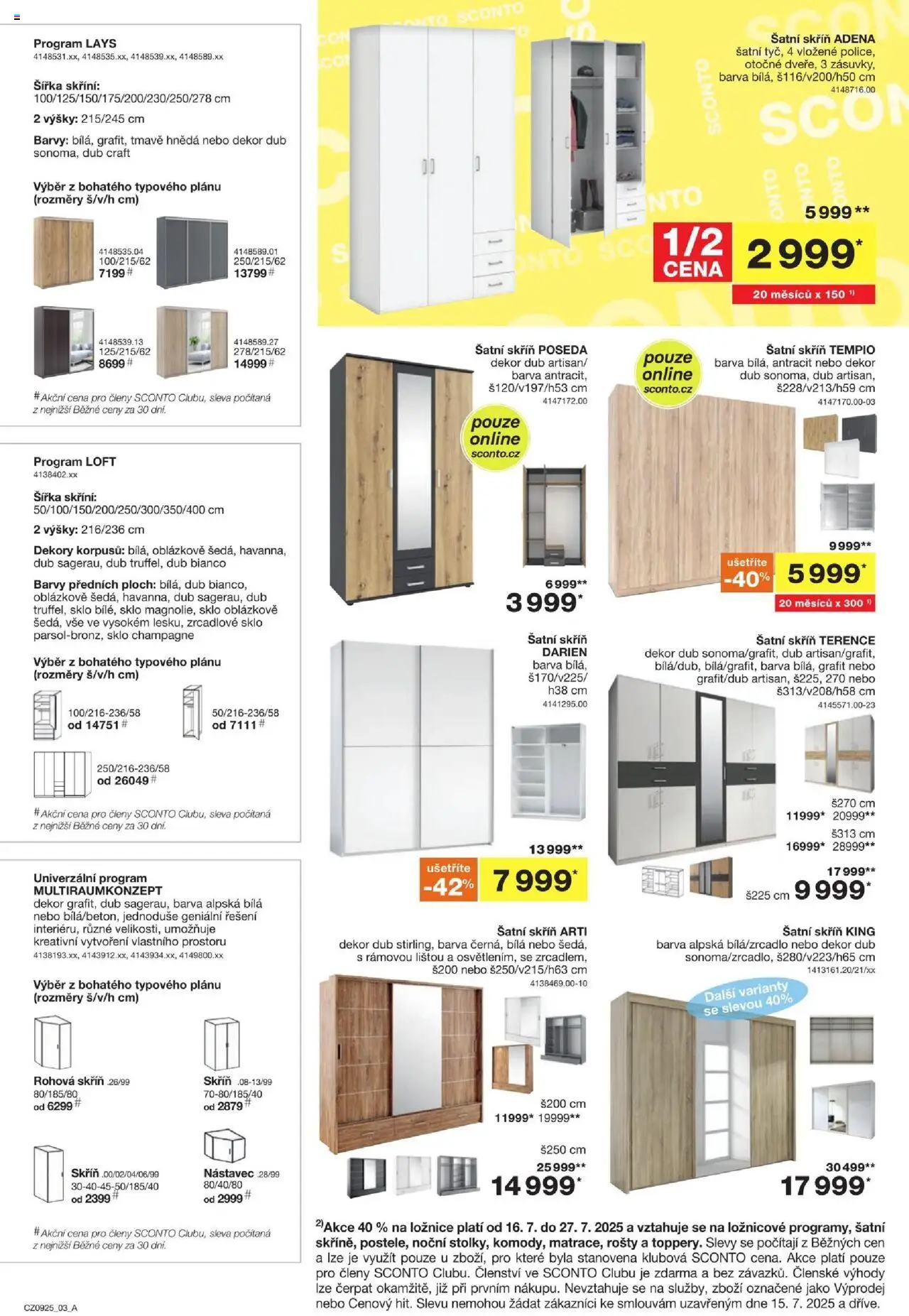 Sconto nábytek leták - strana 3- platný od 16.07.2025