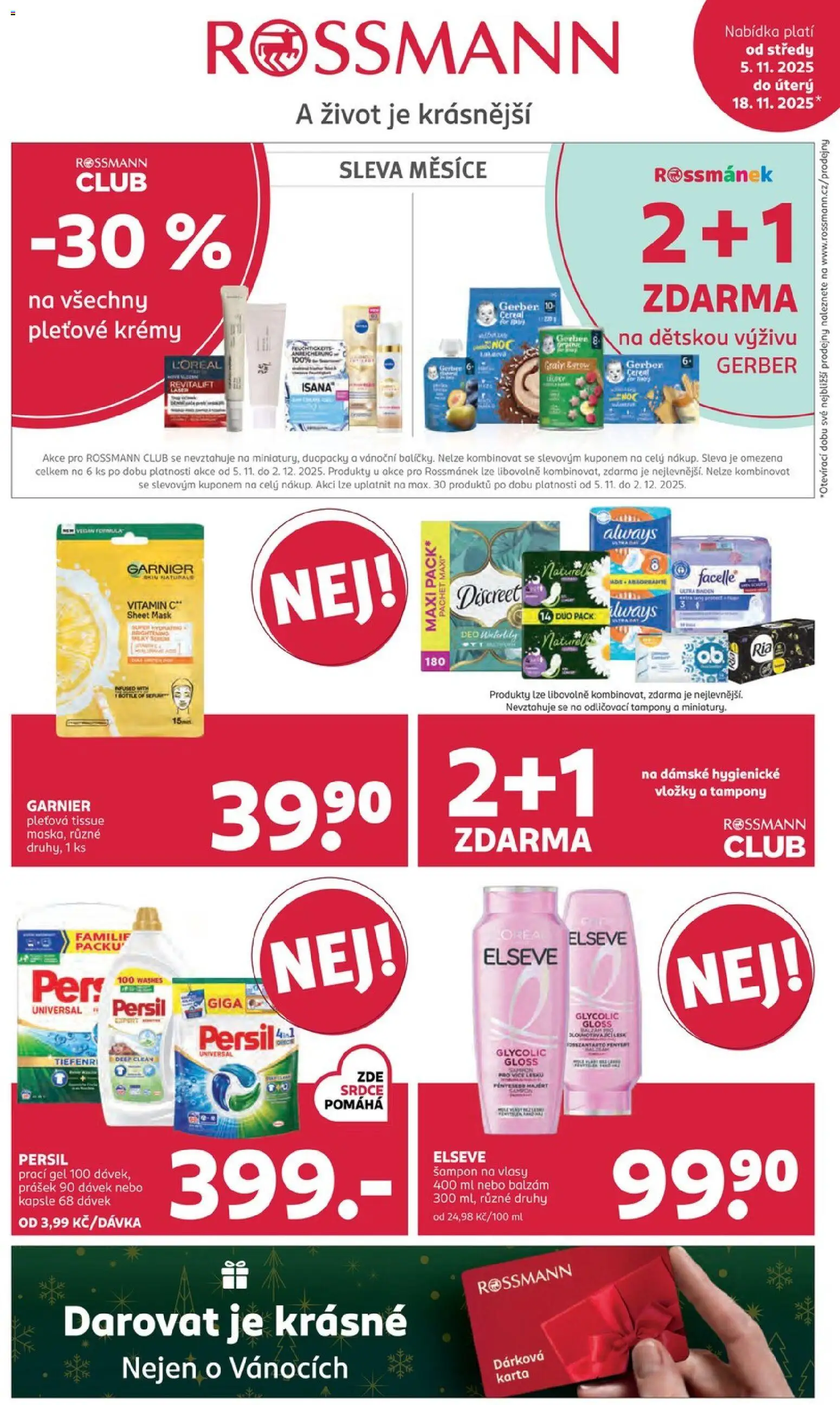 Rossmann leták - strana 1- platný od 05.11.2025