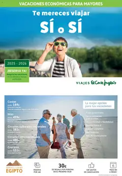 Vista previa del folleto Viajes El Corte Inglés - Club de Vacaciones - Vacaciones Económicas válido desde 01/09/2025