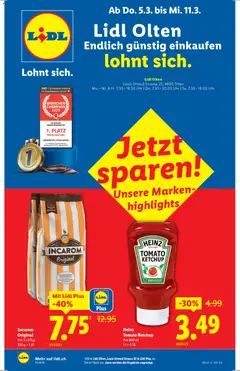 Vorschau Lidl Aktionen Neueröffnung Olten gültig ab 05.03.2026