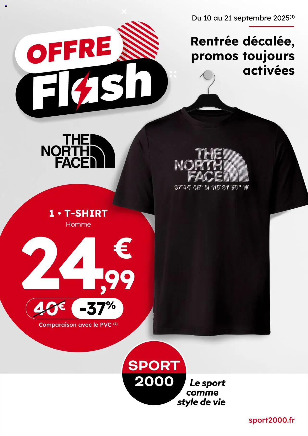 Sport 2000 Offre Flash - page 1 - valable à partir du 10/09/2025