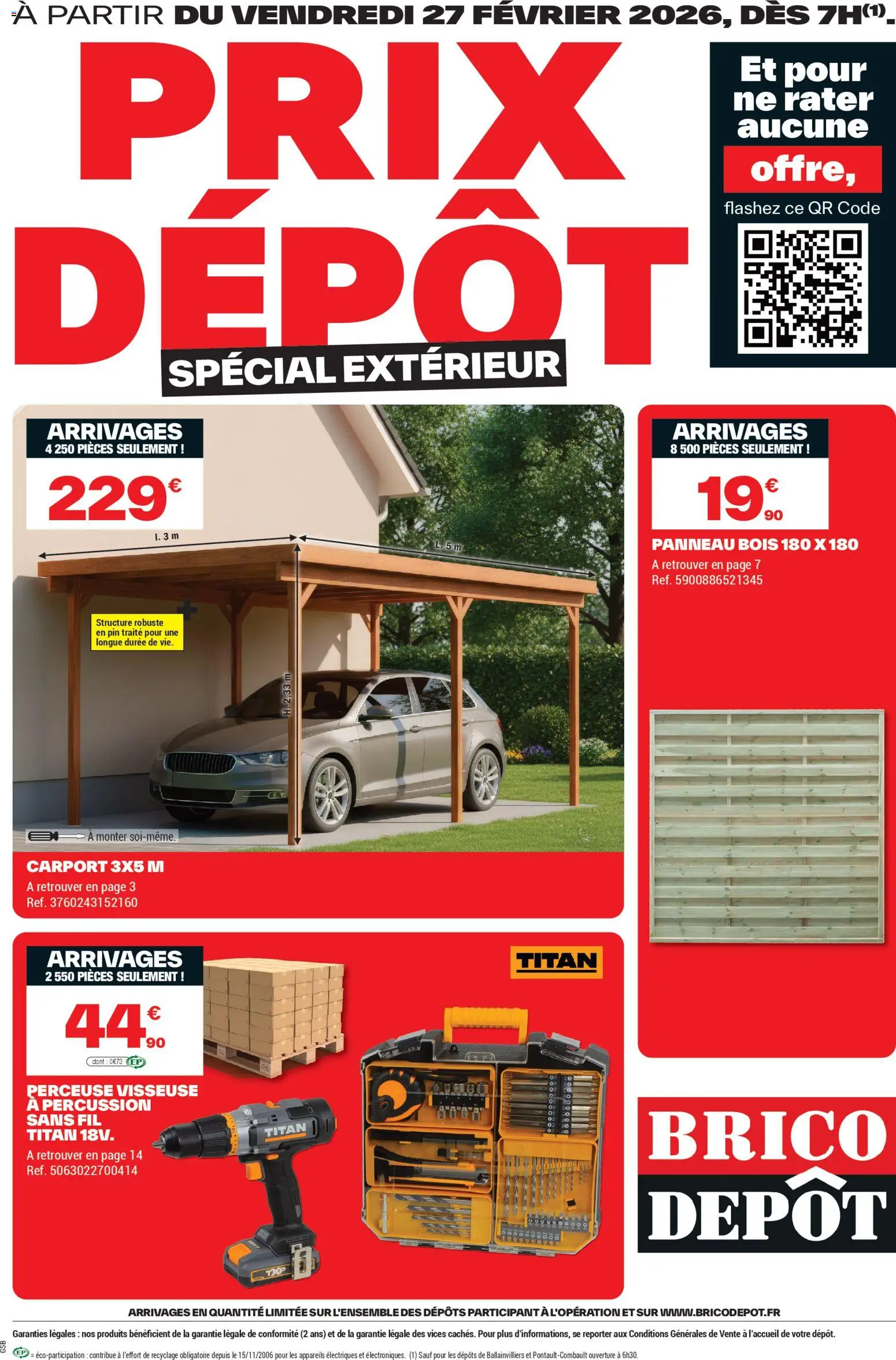Brico Dépôt catalogue - page 1 - valable à partir du 27/02/2026