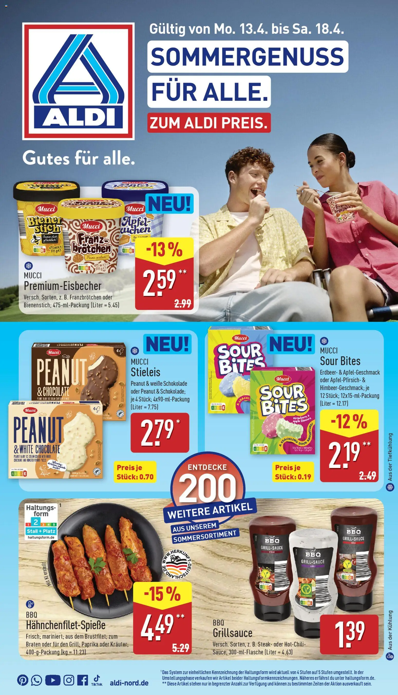 Aldi Prospekt 	 - Seite 1 - gültig ab 13.04.2026