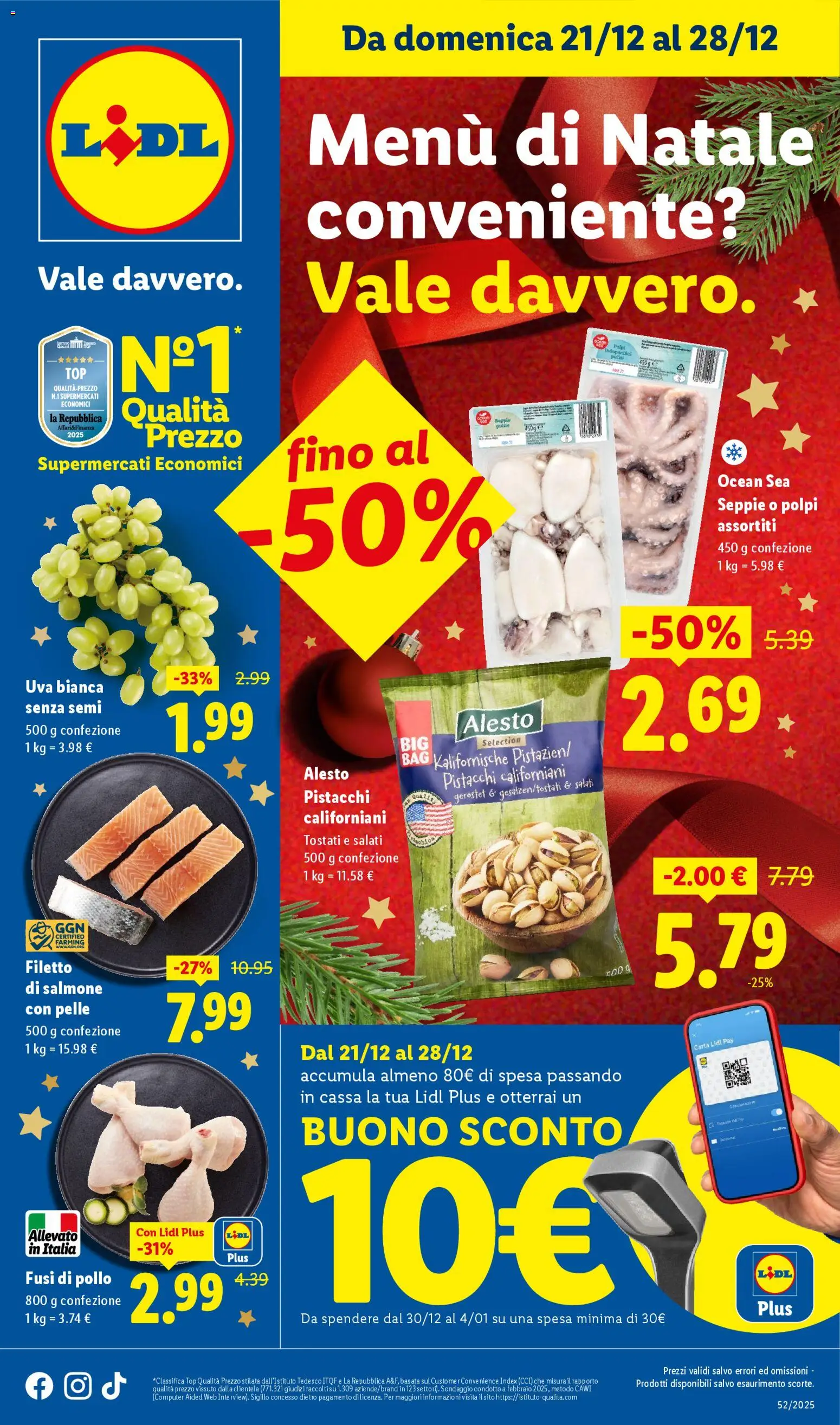 Volantino Lidl	 - pagina 1 - valido dal 21/12/2025