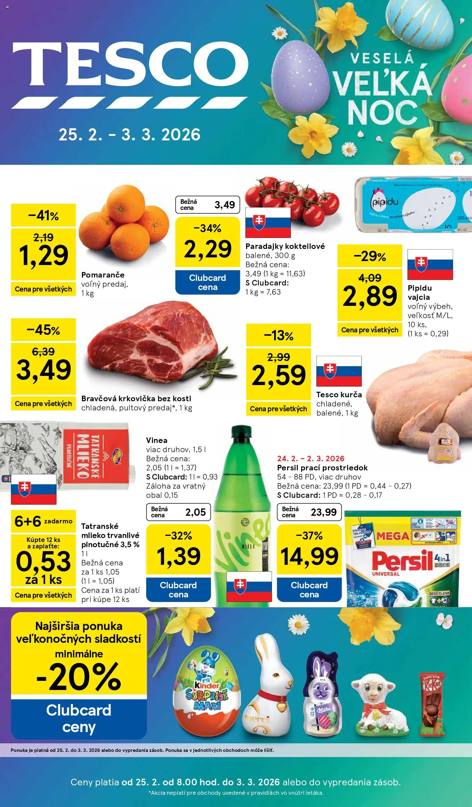 Tesco Hypermarket - leták - strana 1- platný od 25.02.2026