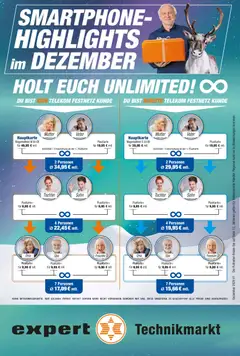 Vorschau Expert Smarthphone Highlights im Dezember gültig ab 01.12.2025