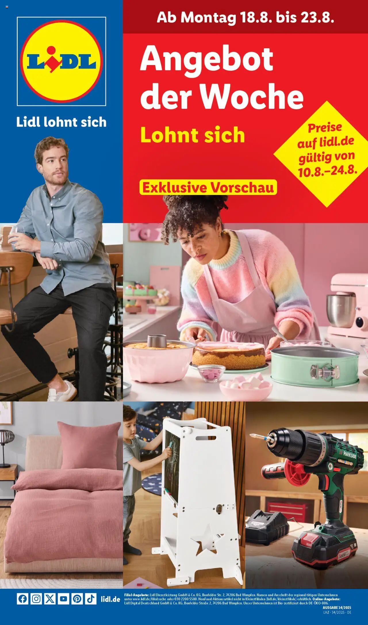 Lidl Prospekt 	 - Seite 1 - gültig ab 18.08.2025