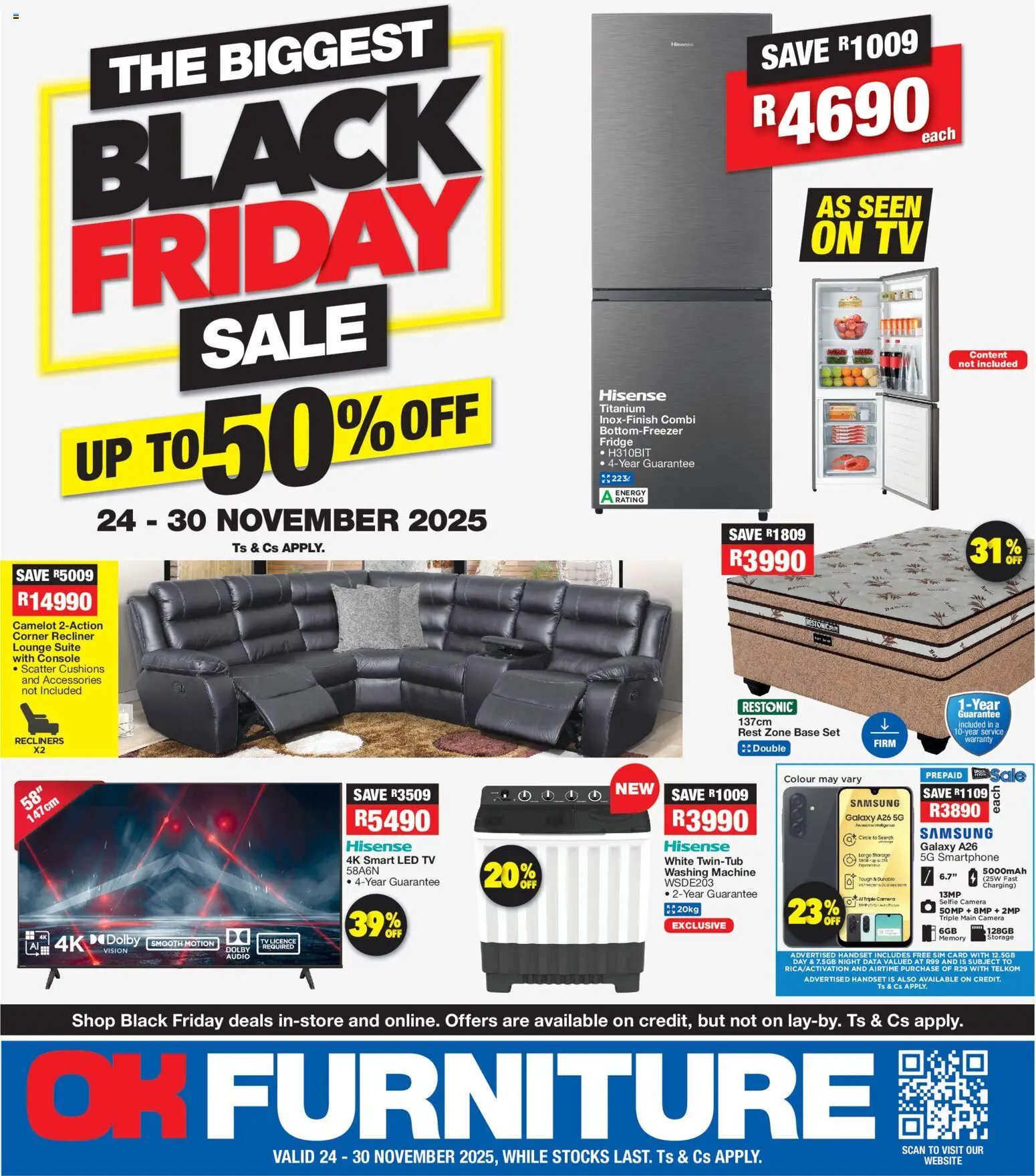 OK Furniture Black Friday - page 1- valid from 24/11/2025