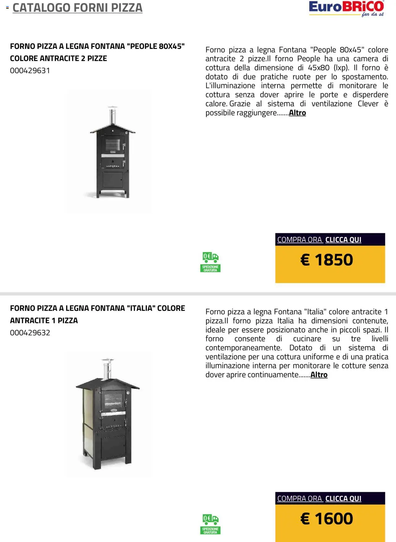 Eurobrico Forni Pizza catalogo - pagina 15 - valido dal 23/07/2025