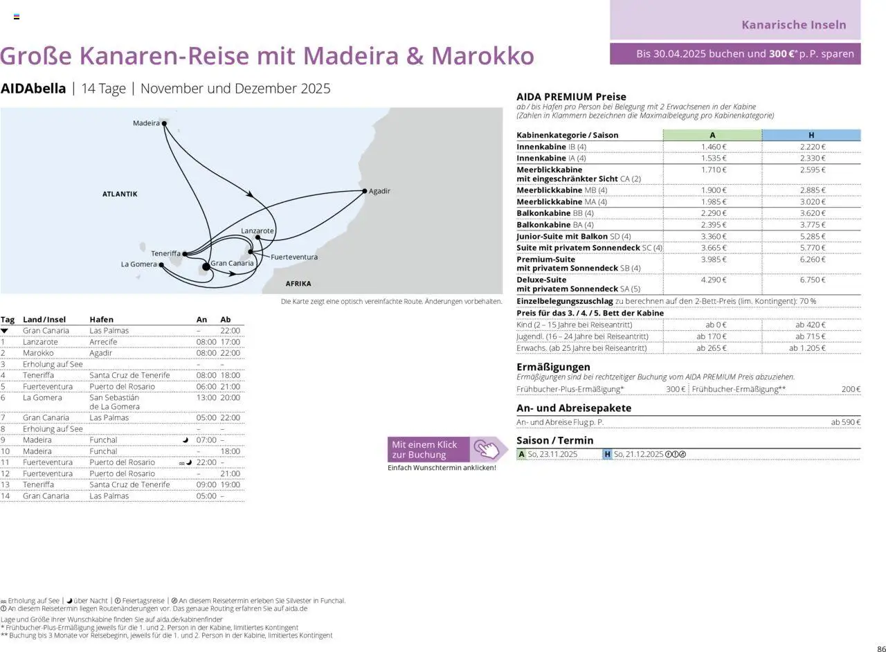 Aida Prospekt Winter 2025/26 - Seite 86 - gültig ab 01.10.2025