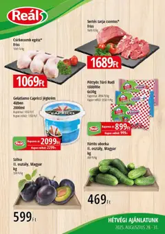 Előnézet Reál Bevásárló hétvége - Kisalföld érvényes 2025.08.28.-tól