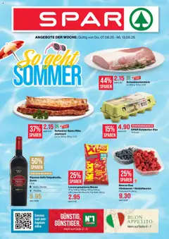 Vorschau SPAR Aktionen gültig ab 07.08.2025