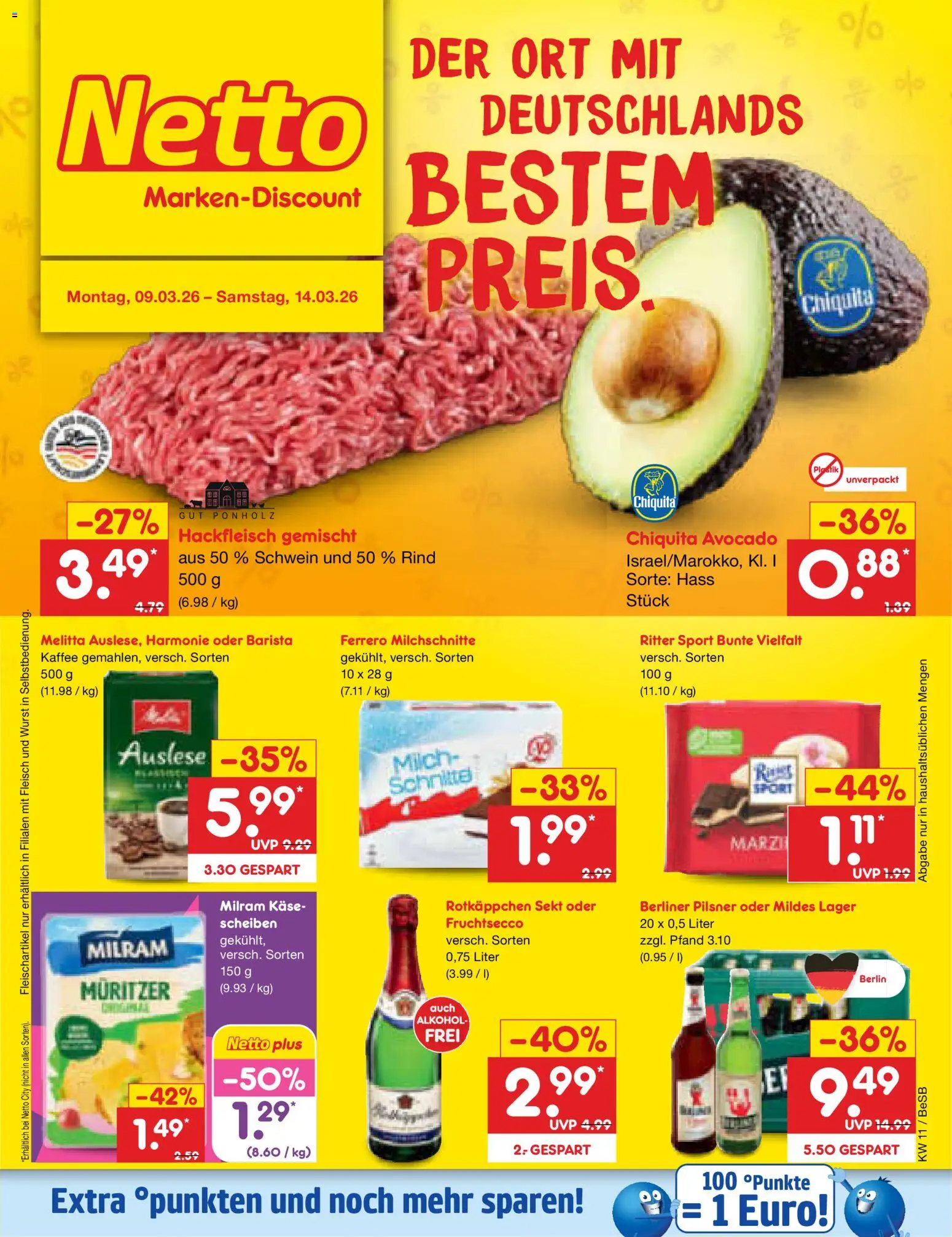 Netto Marken-Discount Prospekt 	 - Seite 1 - gültig ab 09.03.2026