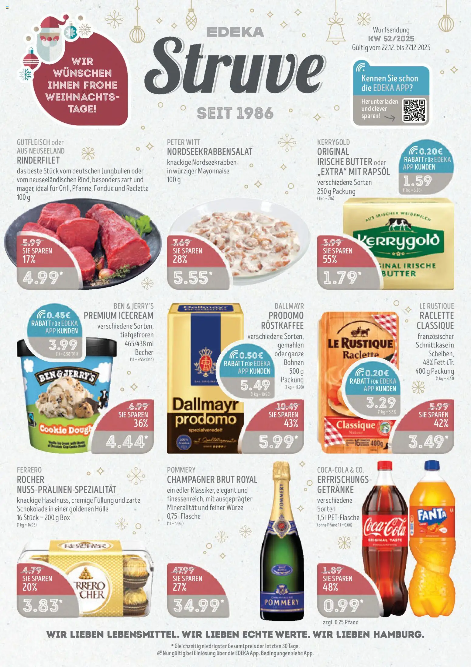 Edeka Struve Prospekt 	 - Seite 1 - gültig ab 22.12.2025