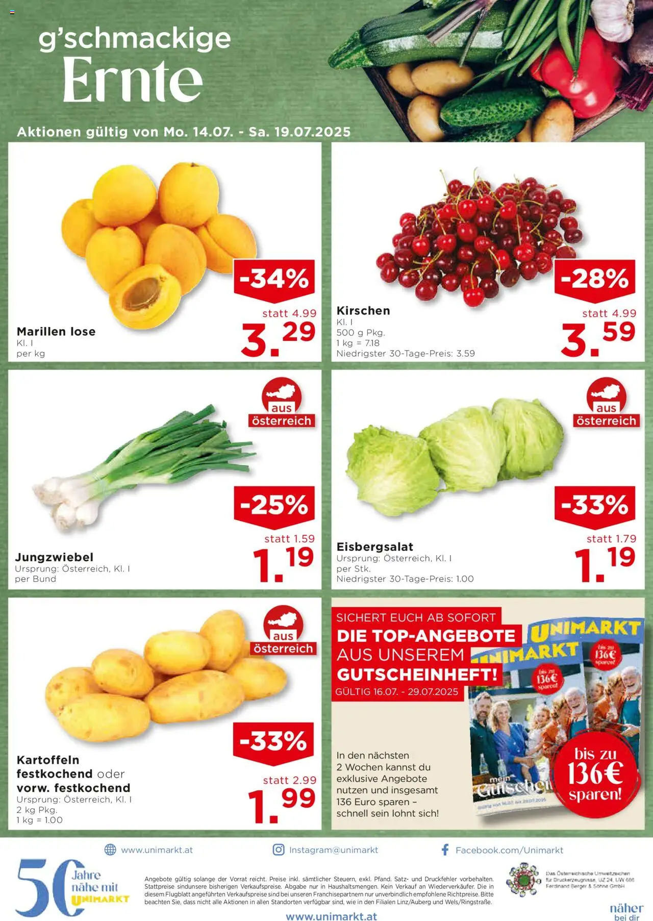 Unimarkt Flugblatt - Seite 12- gültig ab 16.07.2025