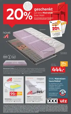 Vorschau XXXLutz Matratze Ihrer Wahl gültig ab 04.11.2025