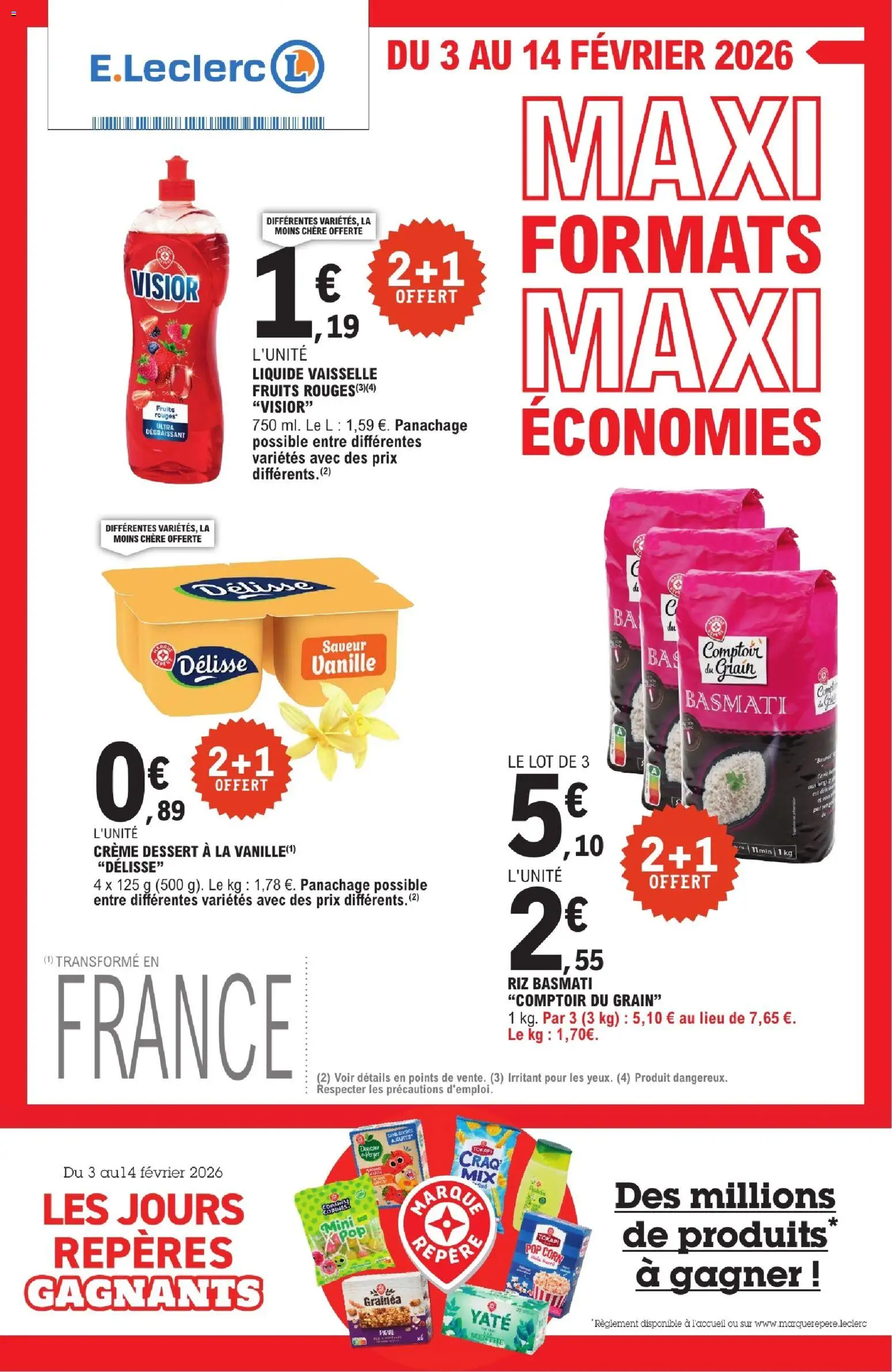 E.Leclerc catalogue semaine 6 - page 1 - valable à partir du 03/02/2026