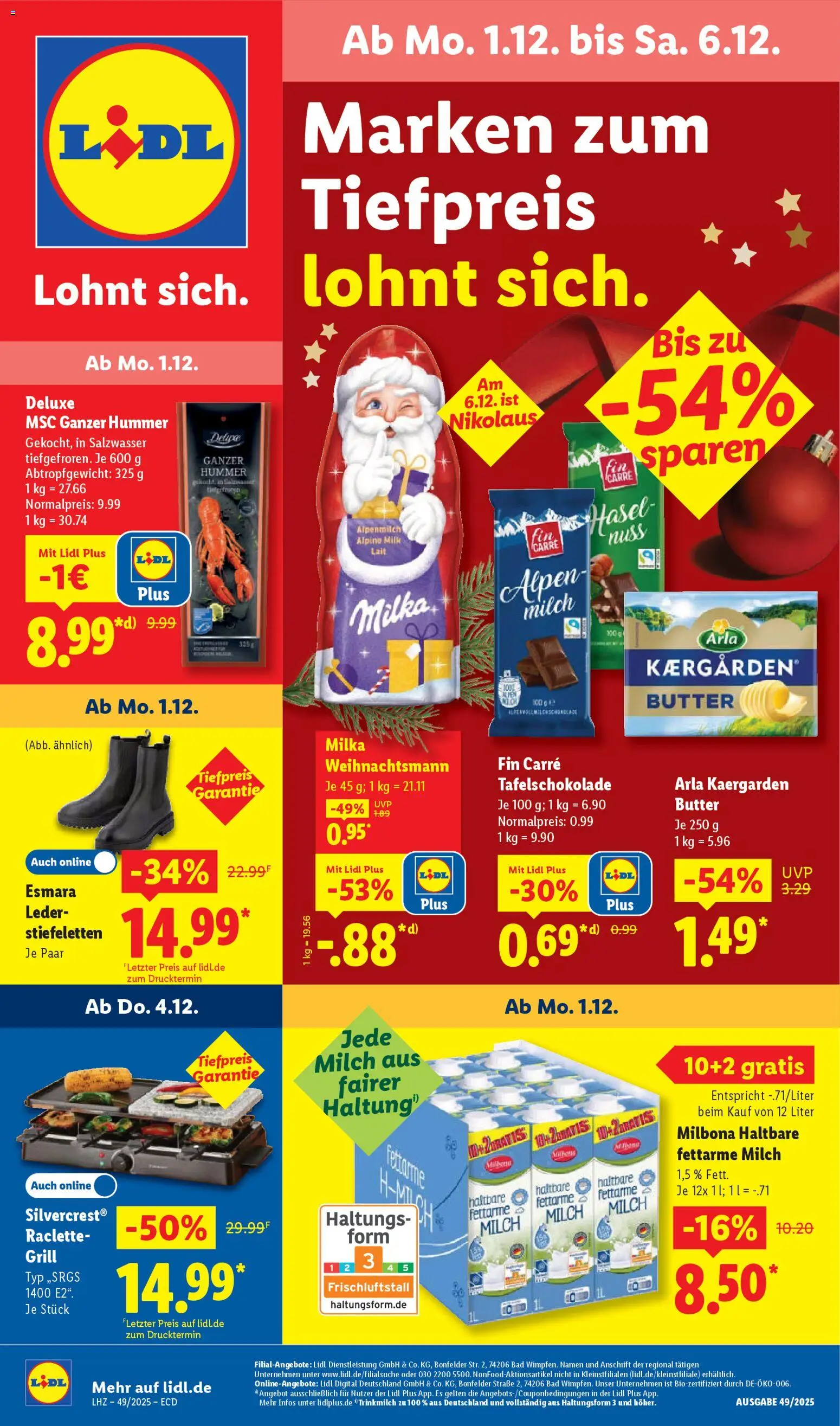 Lidl - Prospekt - Seite 1 - gültig ab 01.12.2025