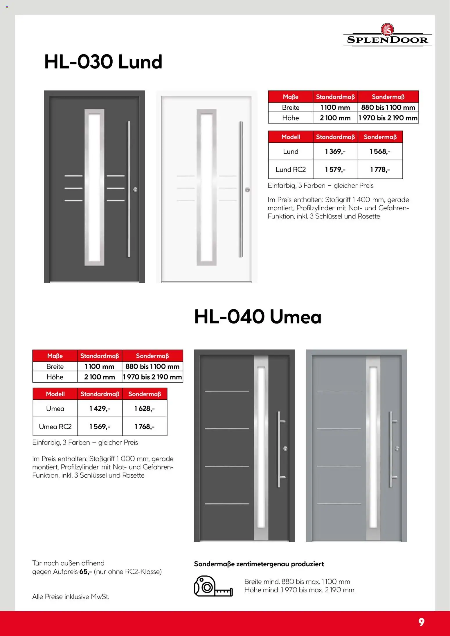 Hellweg Splendoor Innentüren Katalog - Seite 9 - gültig ab 05.12.2025