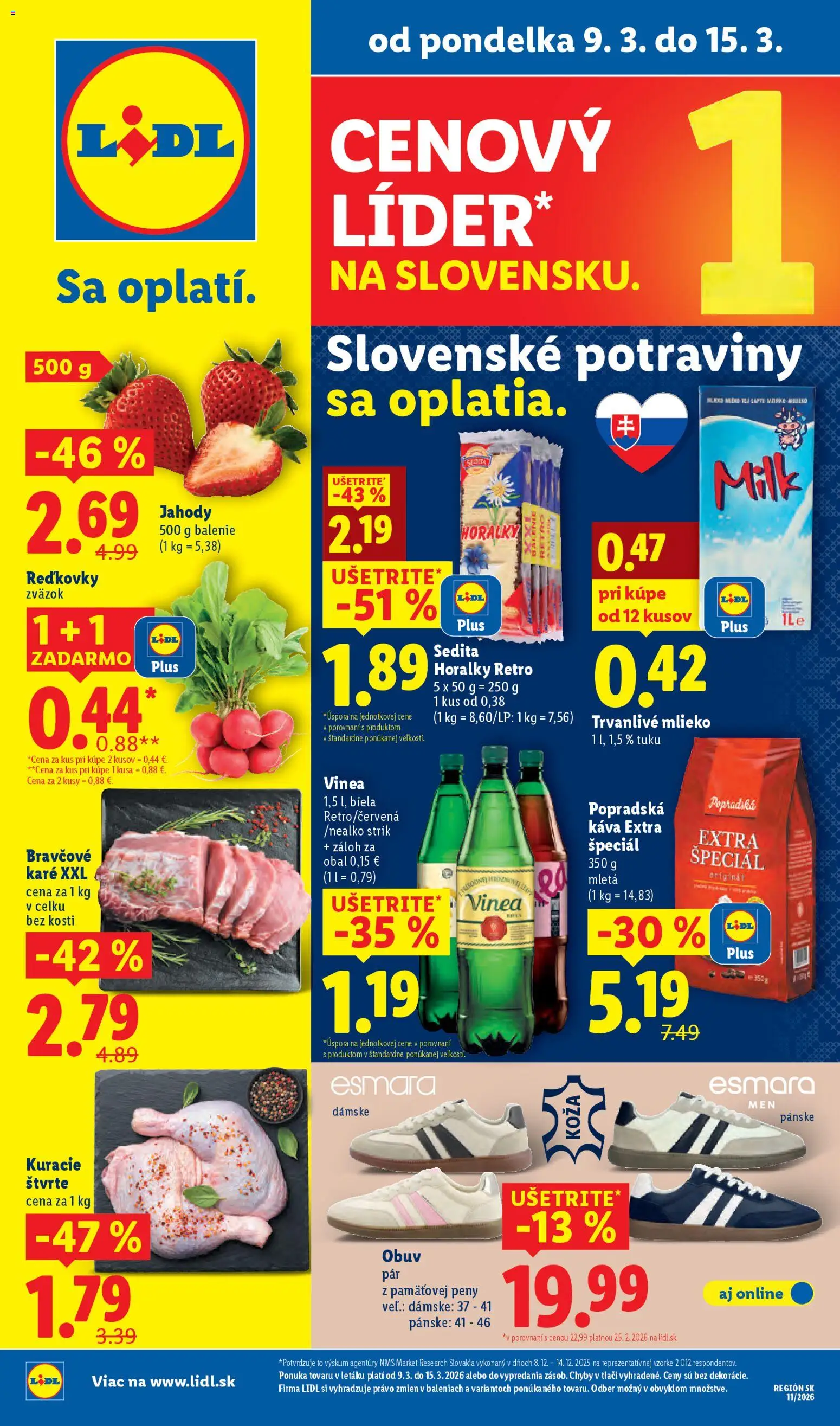 Lidl leták - strana 1- platný od 09.03.2026