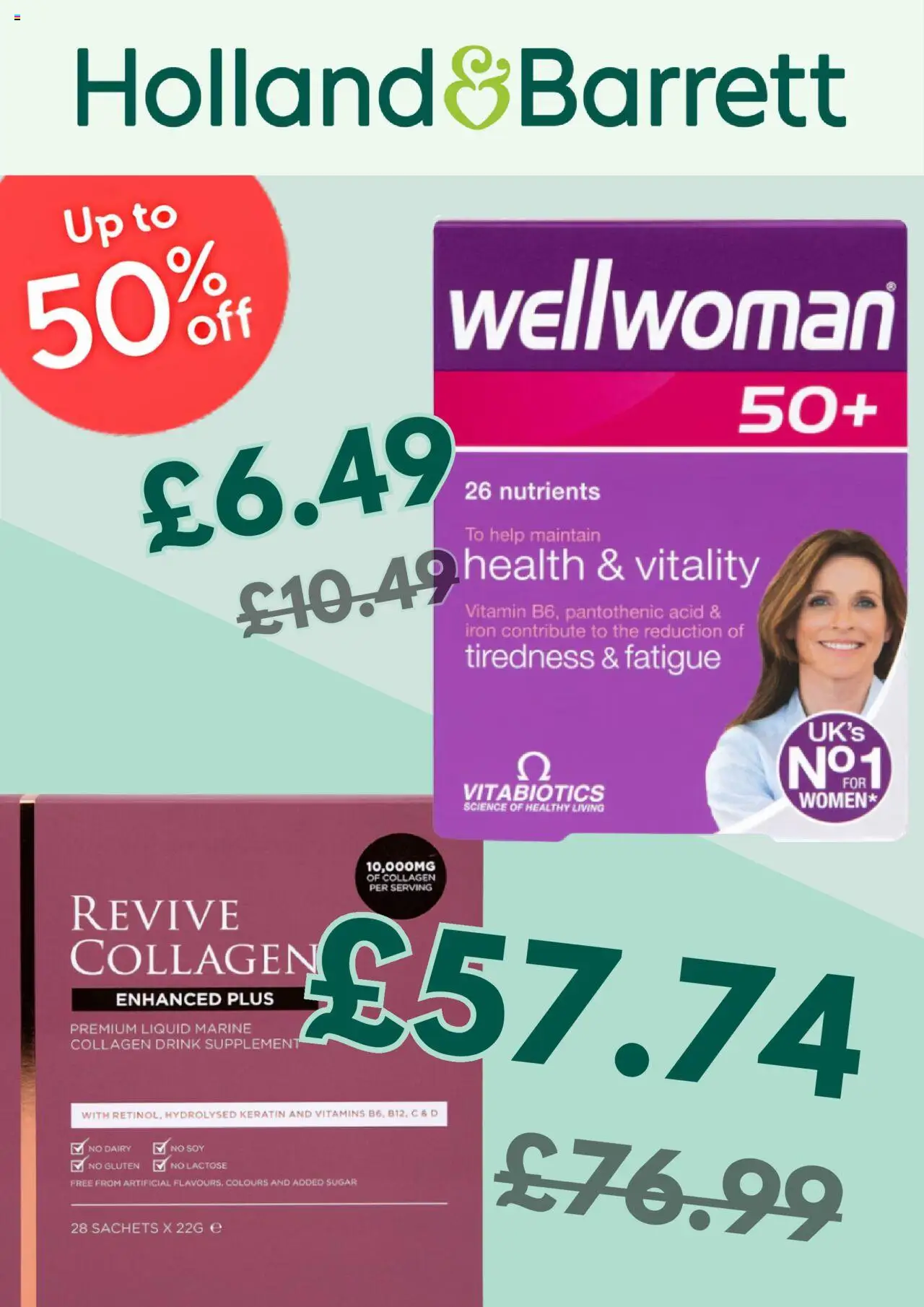Holland & Barrett - Offers - page 1- valid from 18/07/2025