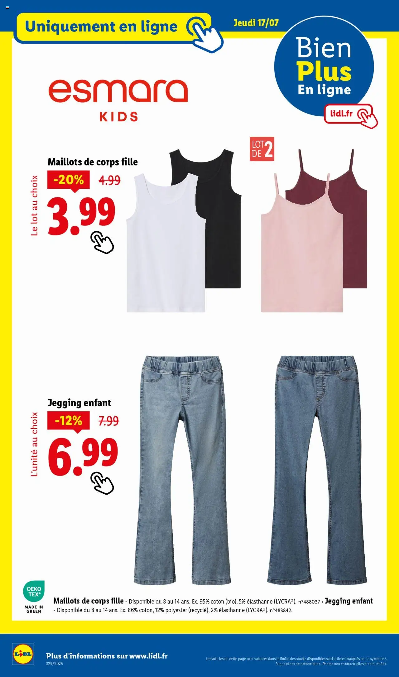 LIDL Les bonnes affaires de la semaine - page 50 - valable à partir du 14/07/2025