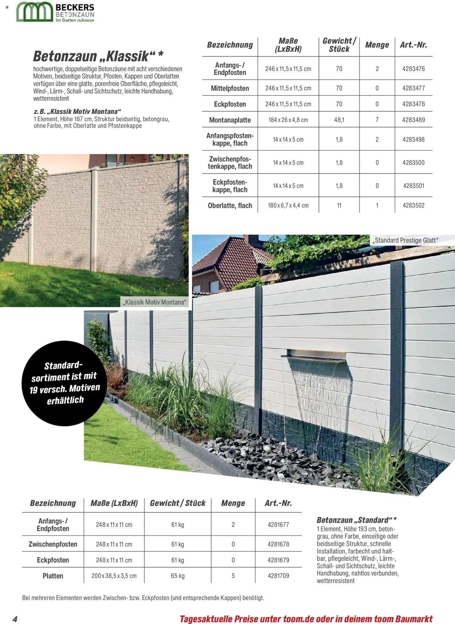 Toom Baumarkt Zäune & Sichtschutz 2026 - Seite 4 - gültig ab 20.02.2026