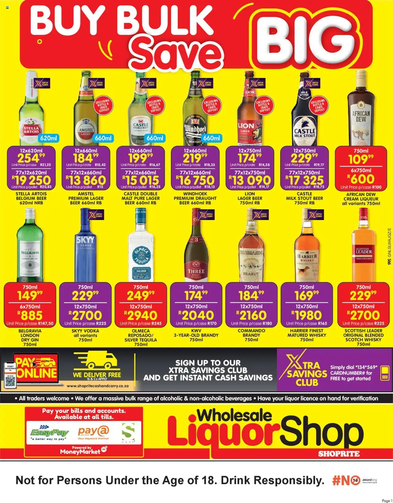 Shoprite - Wholesale LiquorShop Deals Selected Stores - page 1- valid from 08/09/2025