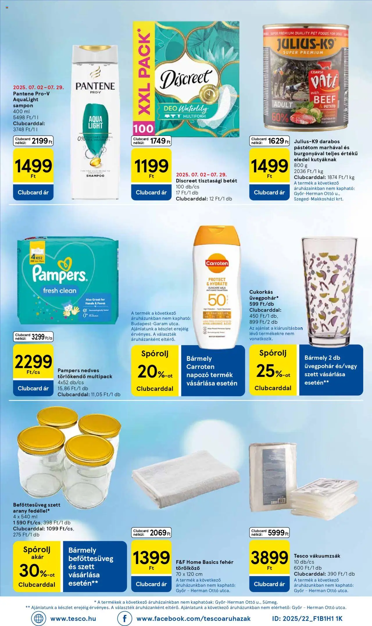 Tesco Szupermarket - Akciós újság  - 8oldal - érvényes 2025.07.24.-tól