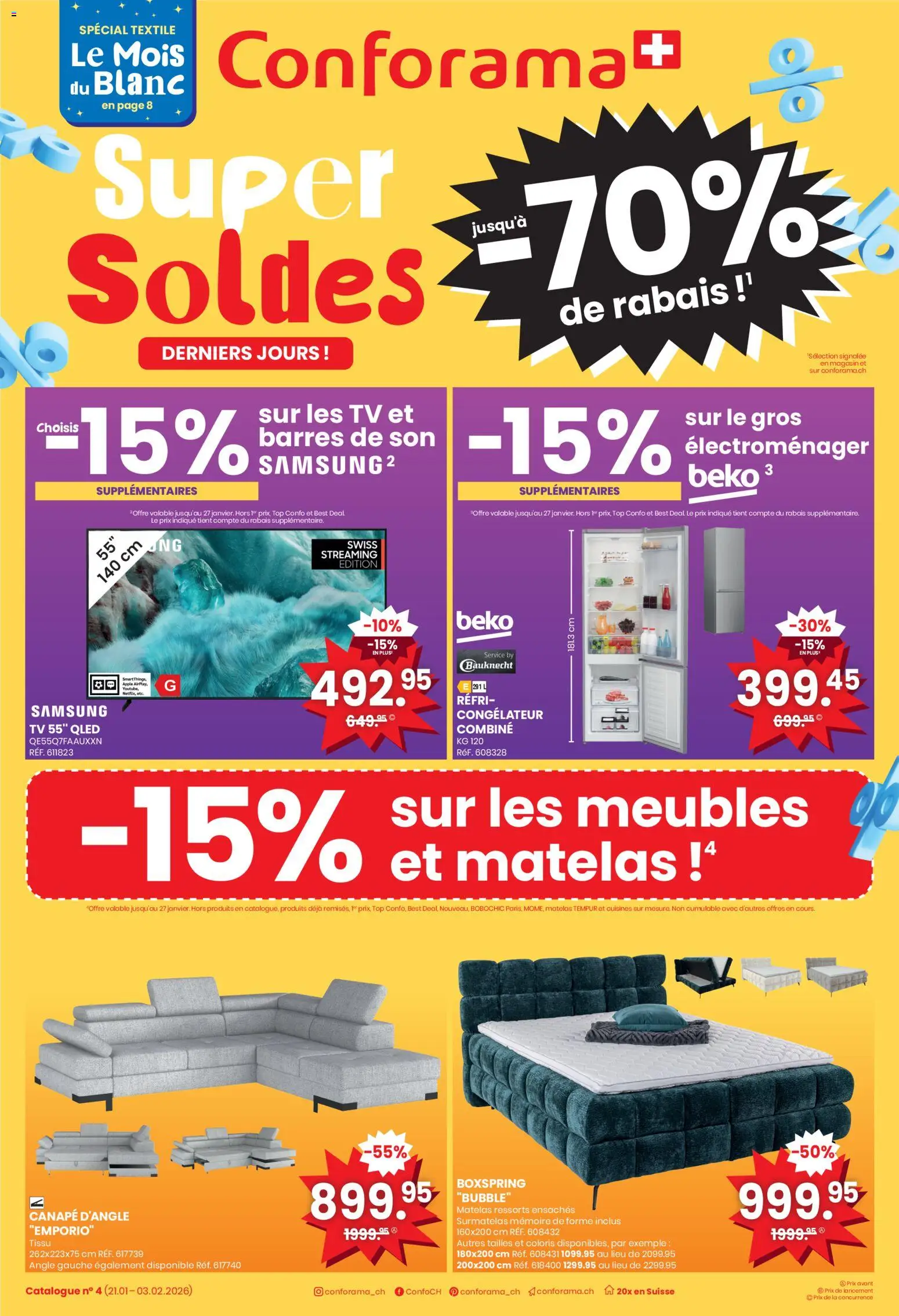 Conforama Aktionen FR - Seite 1- gültig ab 21.01.2026