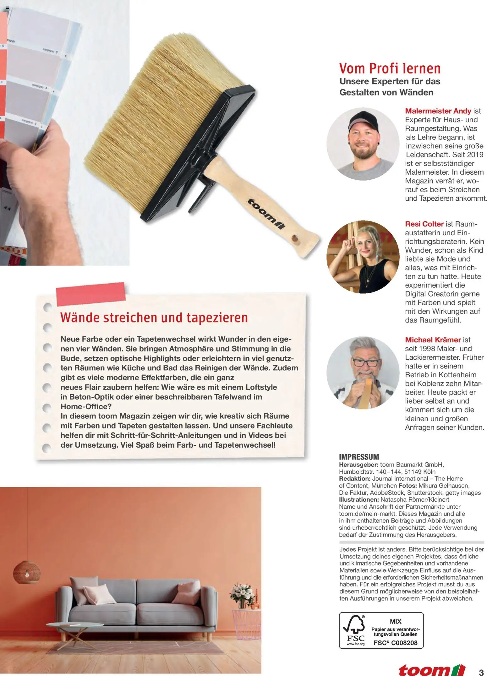 Toom Baumarkt Wände streichen und tapezieren - Seite 3 - gültig ab 01.01.2026