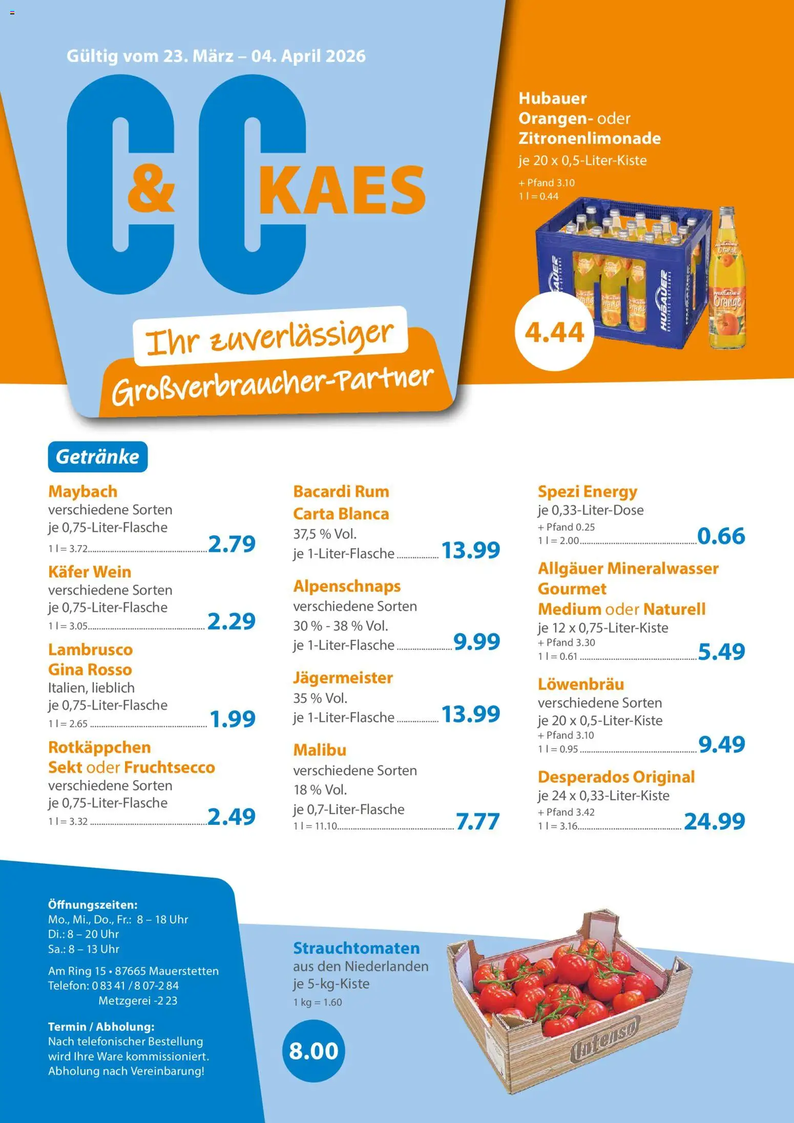 C&C Prospekt - Seite 1 - gültig ab 23.03.2026