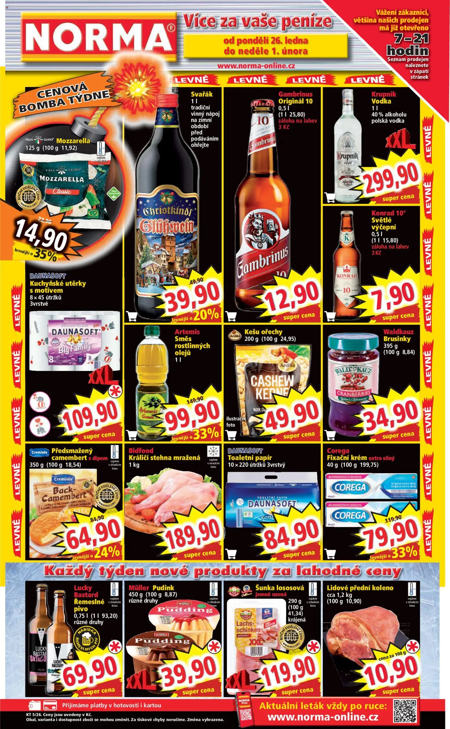 Norma leták - strana 1- platný od 26.01.2026