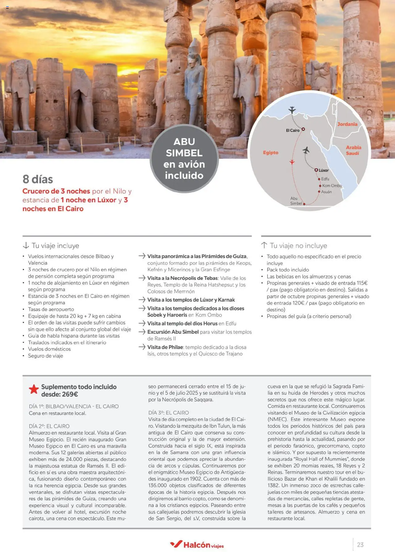 Halcón Viajes Egipto - Página de 23 - Válido desde 01/07/2025