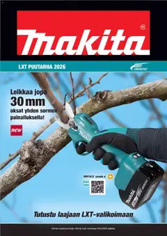 Esikatselu Makita tarjoukset - LXT Puutarha 2026 voimassa alkaen 07/04/2026